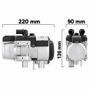 AUTOTERM Baltica System 12V – Diesel-Wasserstandheizung 5 kW mit 13-Liter-Tank und Baltica Control