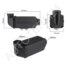 Autoterm Air 2D Gehäusesatz für engen Einbauraum