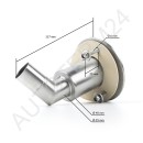 Abgas Bordwanddurchführung für Boote, 316er  Edelstahl, Ø24mm