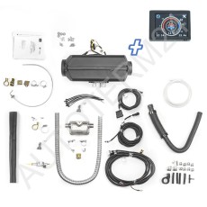 Air 2D Diesel-Luftstandheizung 2kW 12V inkl. OLED Touch Control, Abgasschalldämpfer, Höhenkit